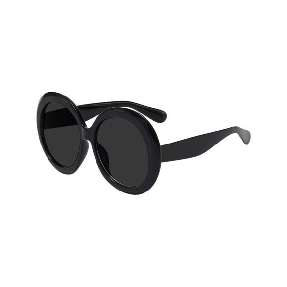 "Jackie - O" Oversized Huge Round Sunglasses - Picture 3 of 3